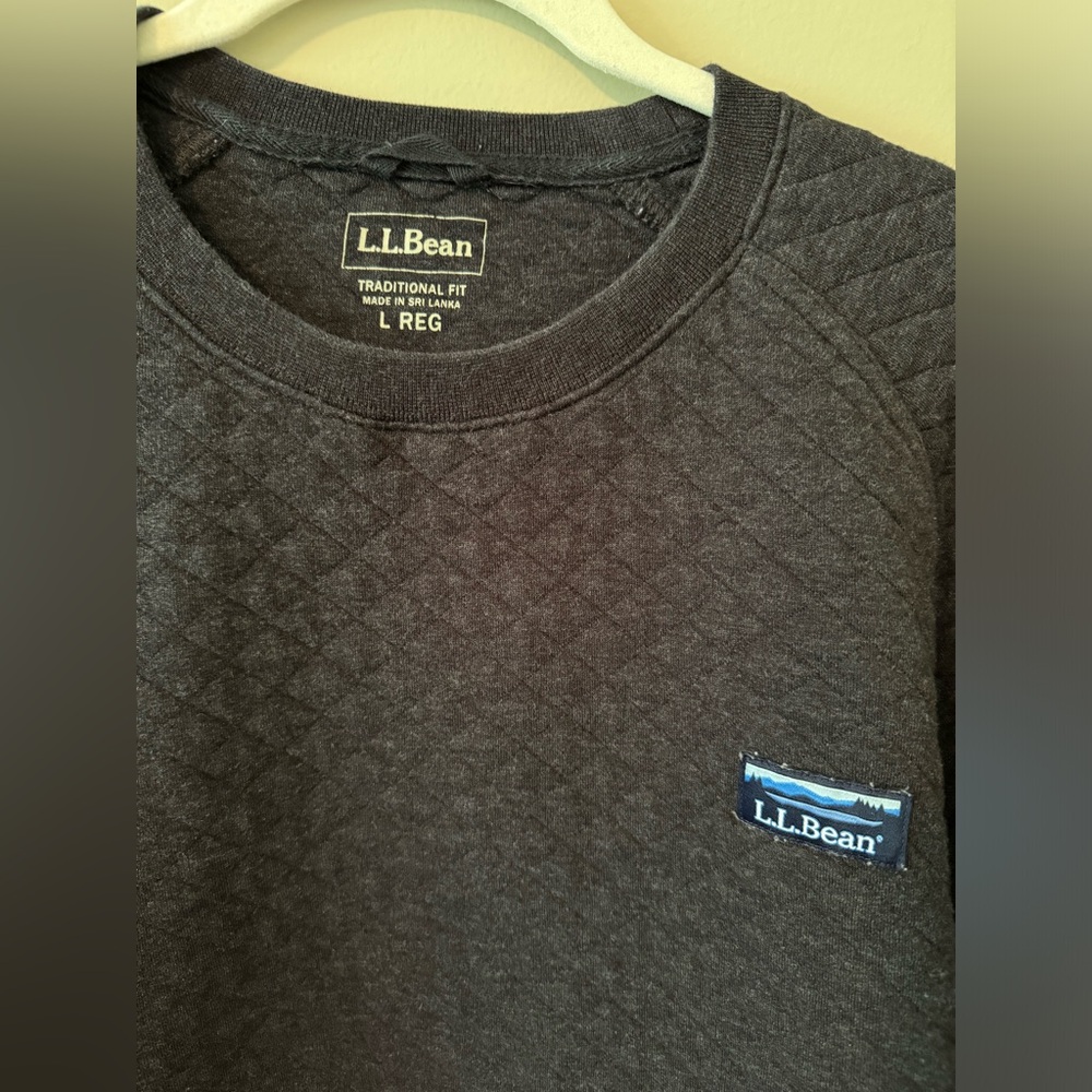 Men’s LL Bean Large Dark Grey Sweater